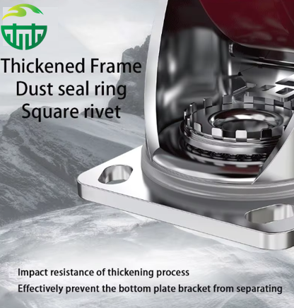 Industrial Equipment Casters Heavy Duty TPU on Iron Core Rigid Casters for Industrial Equipment