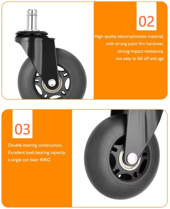 TPR Furniture Caster Wheels