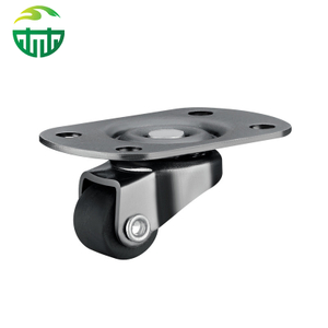 Mini Swivel 0.5 Inch Nylon Caster Wheel Set, White or Black, Non-Punch Adhesive, Perfect for Furniture and Bathroom Applications