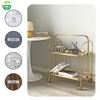 Golden Threaded Stem Rubber Caster Wheel for Dining Carts, Hotels and Restaurant Trolleys