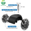 High-end 2-inch PU silent casters, transparent double-wheel office desk and chair furniture casters, swivel spring roller gaming chairs
