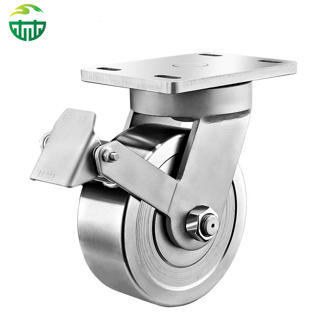  4/5/6/8 Inch Extra Heavy Duty Forged Steel Caster Wheels – Industrial Trolley, Cart, Equipment Casters