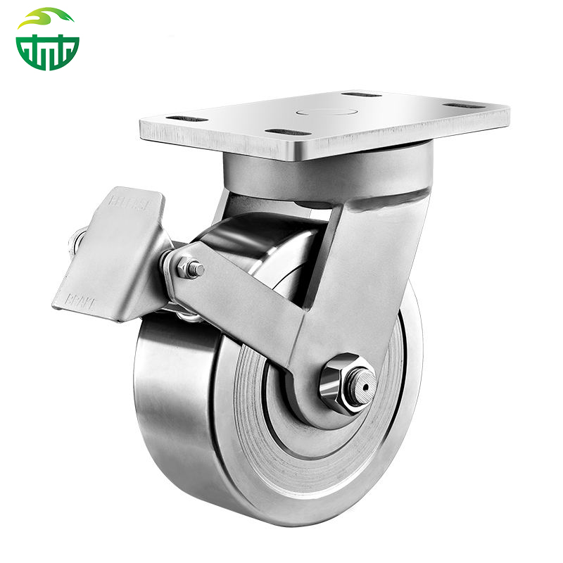  4/5/6/8 Inch Extra Heavy Duty Forged Steel Caster Wheels – Industrial Trolley, Cart, Equipment Casters
