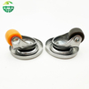 0.5-Inch Silent Universal Furniture Casters – Punch-Free Adhesive, Rubber Bullseye, Plastic Steering for Bathroom, Storage, and Mobile Furniture