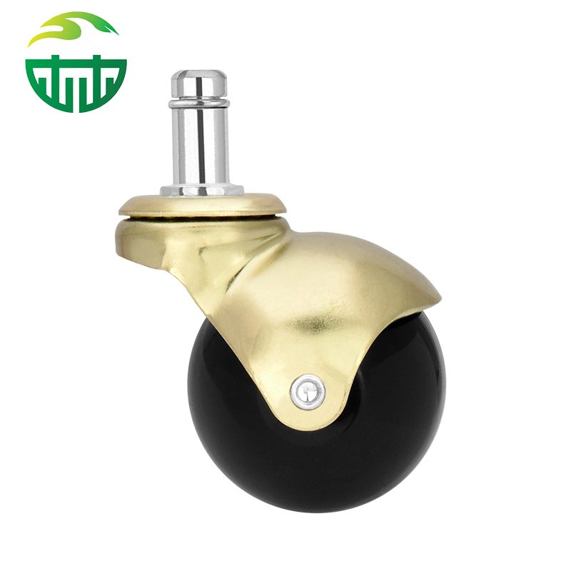 2 Inch Bronze Color Ball Caster Wheels Grip Neck Stem
