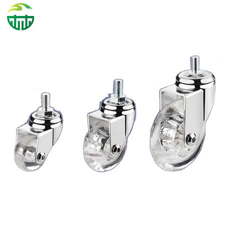 2/2.5/3 Inch Transparent PU Office Chair Caster Wheels Universal Furniture Casters
