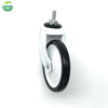 3 Inch White Threaded Stem Rubber Wheel for Dining, Hotel Restaurant Trolleys