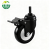 Black PU Casters Solid Polyurethane Wheels for Furniture And Carts