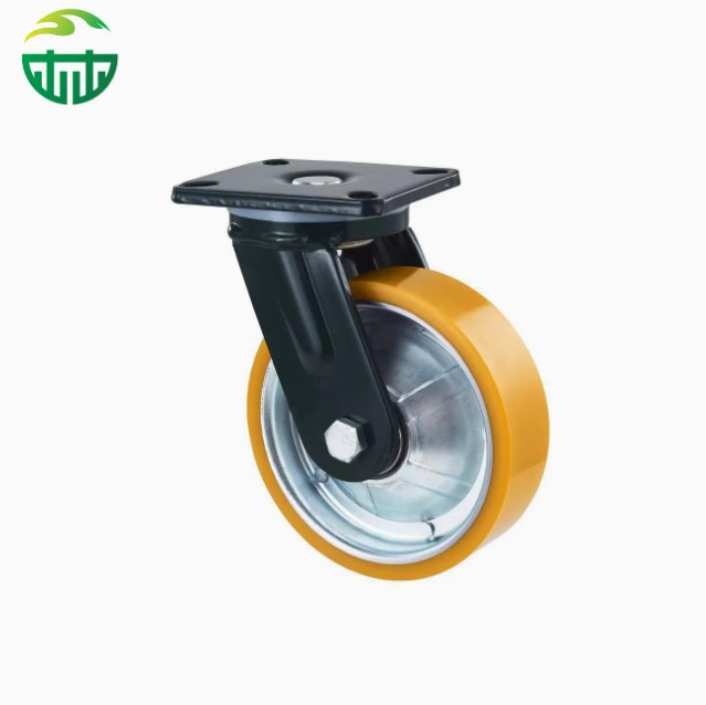 Heavy Duty PU Steel Core Casters – Swivel & Locking 4/5/6/8 Inch Wheels