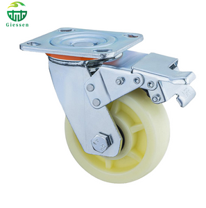 Hot Selling Industrial Heavy Duty PP Caster Wheels with 360° Swivel and Brake, Low Noise Polypropylene Caster