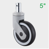 ODM 5 Inch Threaded Stem Swivel Medical Caster Wheel for Hospital Nursing Beds Supplier