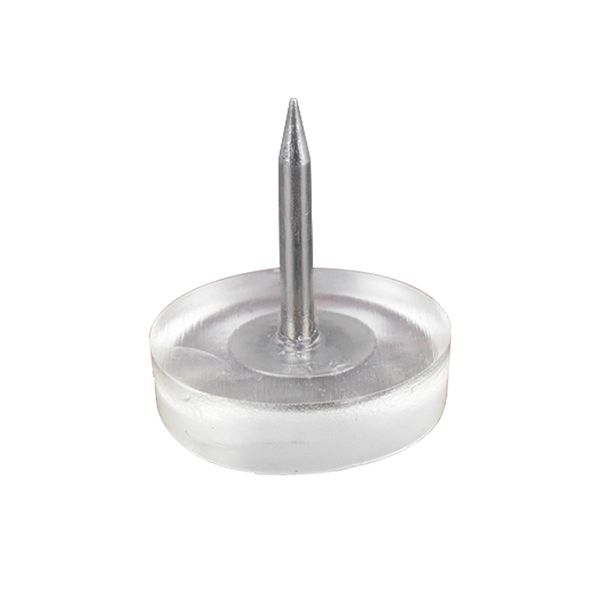 Round silicone nails, plastic transparent furniture foot nails, foot pads, table chairs, stools, anti-slip and silent floor foot nails, foot nail wholesaler