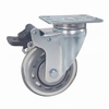 3-inch precision beauty equipment for baby crib wheels, silent casters, base plates, universal wheels with brakes, factory direct sales
