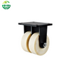 Super Heavy Duty Nylon Caster Wheels – White Industrial Cart Castors 4/5/6/8/10/12 Inch, Load Capacity 2.5 Tons+