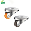 0.5-Inch Silent Universal Furniture Casters – Punch-Free Adhesive, Rubber Bullseye, Plastic Steering for Bathroom, Storage, and Mobile Furniture