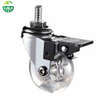 2/2.5/3 Inch Transparent PU Office Chair Caster Wheels Universal Furniture Casters