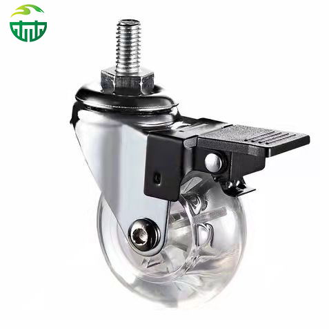 2/2.5/3 Inch Transparent PU Office Chair Caster Wheels Universal Furniture Casters