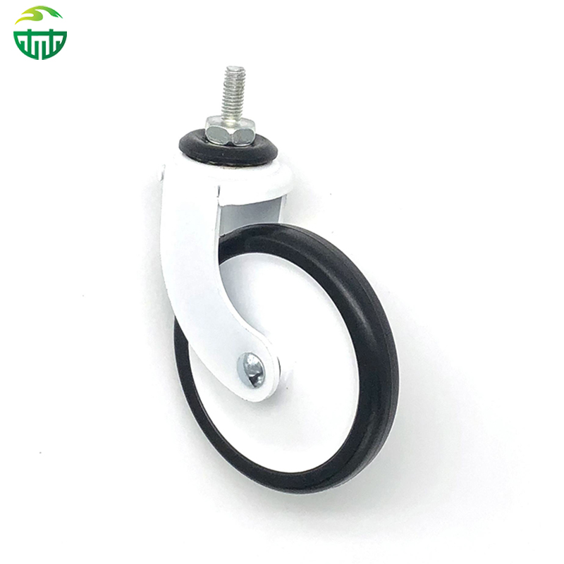 3 Inch Threaded Stem Rubber Wheel for Dining, Hotel Restaurant Trolleys