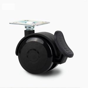  Hospital Medical Bed Casters PVC Twin-Wheel Medical Casters