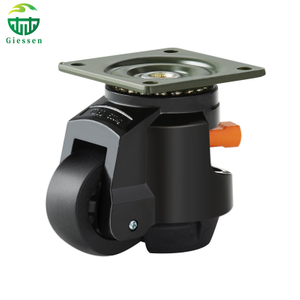 Footmaster Caster Black Leveling Casters Wheel Adjustable Height Casters Wheel for Industrial Equipment