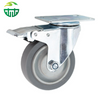 M12 Threaded Stem Caster with 125mm Non-Marking TPR Wheel - For Medical Equipment And Food Safe Service Carts