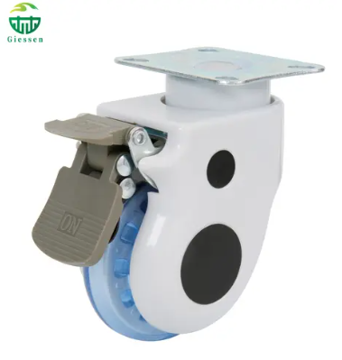 Giessen Heavy Duty PU Medical Twin Wheel Swivel Caster for Hospital Bed