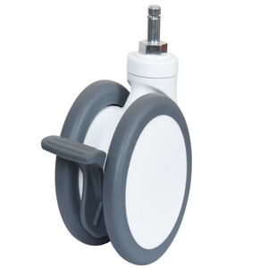 Casters Wheels 4inch for Hospital Beds Quality Medical Caster Manufacturers Circlip brake Style 