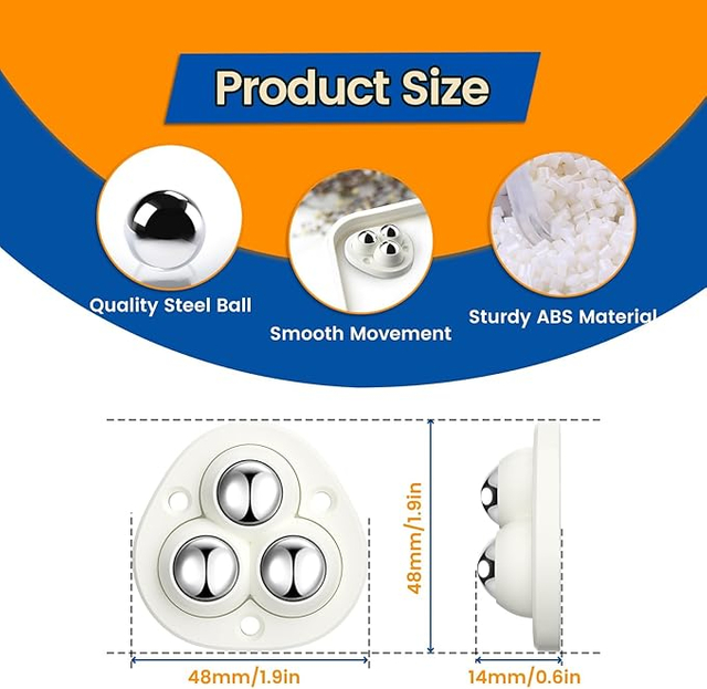 ODM Mini Self-Adhesive Swivel Caster Wheels for Small Household Appliances