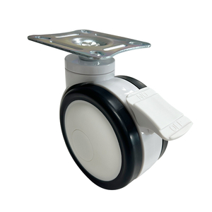 All-plastic environment-friendly medical caster plate bracket Installation bed caster Medical equipment Caster Medical caster with brake