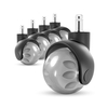 2inch new spherical furniture office chair nylon frame PU wheel earth casters rod installation spherical casters solid circular office and commercial casters
