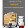 Steel plate trolleys, silent trolleys, flatbed trolleys, household folding small trailers, warehouse handling trolleys, heavy A trolleys Metal plate cart