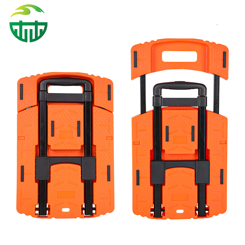 Foldable Plastic Utility Hand Portable Platform Cart Trolley Folding Cart Trolley Cart
