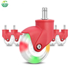 Transparent PU Office Chair Casters Silent Rolling RGB Light for Desk, Living Room, Dining, Gym