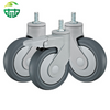  Edit Threaded Rod Soft TPR Medical Swivel Caster Wheel, Suitable for Hospital Beds