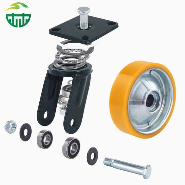 Heavy Duty PU Steel Core Casters – Swivel & Locking 4/5/6/8 Inch Wheels