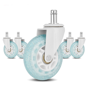 ODM 3inch PU Wheels with Plated Bracket for Office And Game Chairs Supplier