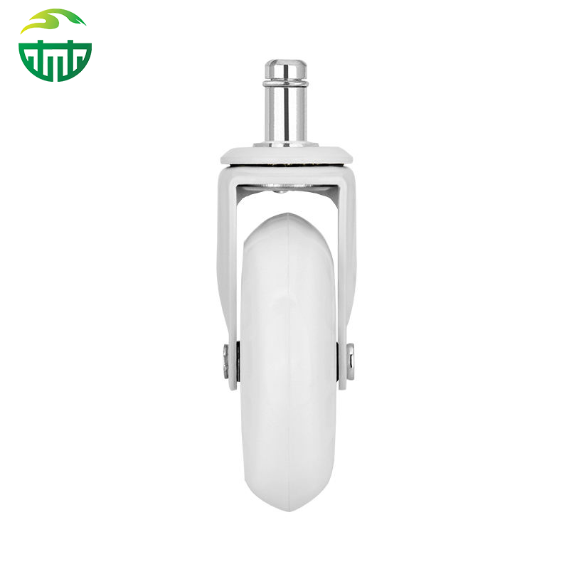 Customizable 3-Inch PU Caster Wheel with Red Plated Bracket for Office And Game Chairs