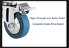 Heavy-Duty Stainless Steel Caster | 100-150kg Load Capacity, 3"-5" TPR Wheels | OEM & Wholesale