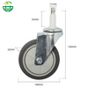 TPR Ultra-Quiet Rubber Wheel, Wheel for Hand Trucks and Dining Carts