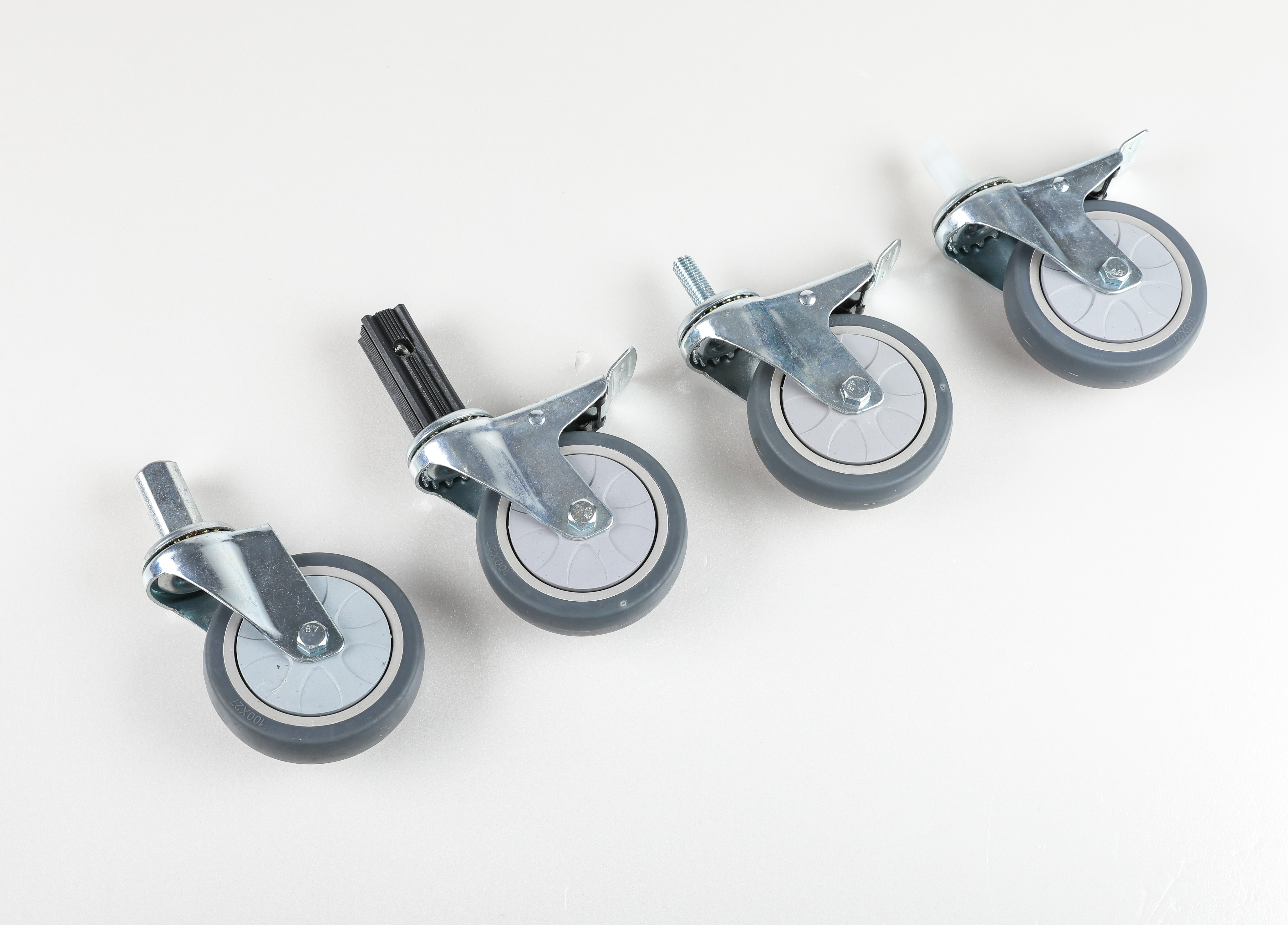 Medium-sized Industrial Gray Surface Gold Diamond Wheel 2inch 3 Inch 4 Inch 5 Inch Trolley TPR Caster Wheels