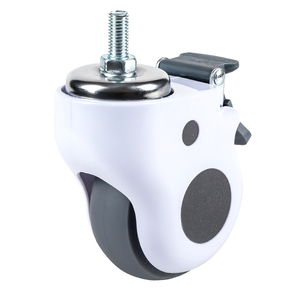5 Inch Hospital Bed Casters Threaded Brake Replacement Wheels for Hospital Beds Medical Cart Casters Screw Thread Style