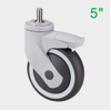 ODM 5 Inch Threaded Stem Swivel Medical Caster Wheel for Hospital Nursing Beds Supplier