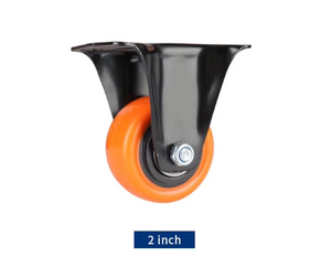 OEM Limited Time Promotion Orange PVC Silent Swivel Industrial Trolley Casters 4/5/6/8 Inch Supplier