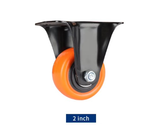OEM Limited Time Promotion Orange PVC Silent Swivel Industrial Trolley Casters 4/5/6/8 Inch Supplier