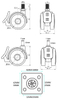 2/2.5 Inch Silent Medical Caster - Smooth Noise-Free Mobility for Medical Equipment High-Quality Silent Medical Caster - Durable Quiet for Hospital Use Silent Medical Caster Wheel - Reliable,