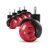 2inch new spherical furniture office chair nylon frame PU wheel earth casters rod installation spherical casters solid circular office and commercial casters