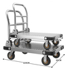 Steel plate trolleys, silent trolleys, flatbed trolleys, household folding small trailers, warehouse handling trolleys, heavy A trolleys Metal plate cart