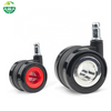  Edit Lockable Red Furniture Wheel with Stem, Universal Swivel Wheel for Office Chairs