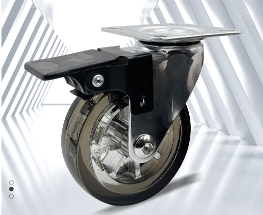 1.5/2/3 Inch Transparent PU Office Chair Caster Wheels – Universal Furniture Casters
