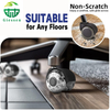 High-end 2-inch PU silent casters, transparent double-wheel office desk and chair furniture casters, swivel spring roller gaming chairs
